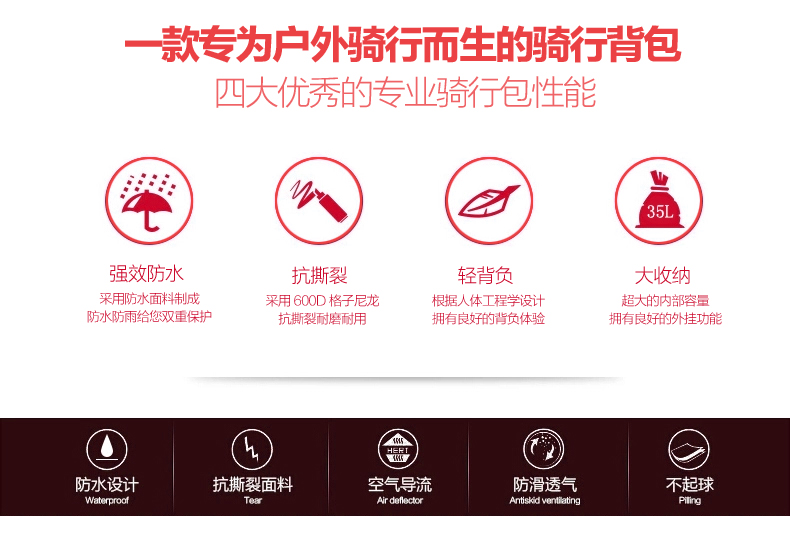 Sacoche pour vélo mixte KINGSIR - Ref 2217857 Image 8