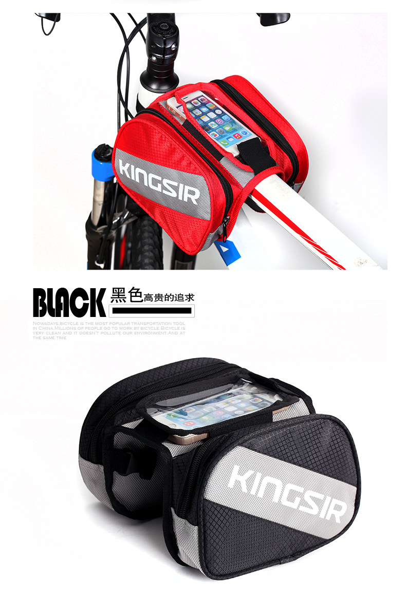 Sacoche pour vélo mixte KINGSIR - Ref 2215844 Image 13