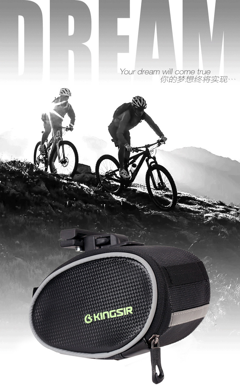 Sacoche pour vélo mixte KINGSIR - Ref 2232298 Image 7
