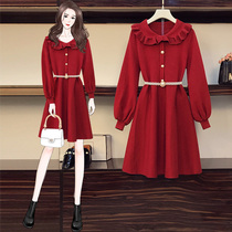 Pregnancy Woman Dress Autumn Winter Clothing Dress dress 2022 Spring new Chinese New Chinese New Chinese New Chinese New Year Spring Knitted Sweater Skirt