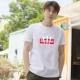 Áo thun liền thân màu ngắn tay nam xu hướng lỏng lẻo của giới trẻ Hàn Quốc chạm đáy áo cotton nửa mùa hè 2018 mới áo thun thể thao nam