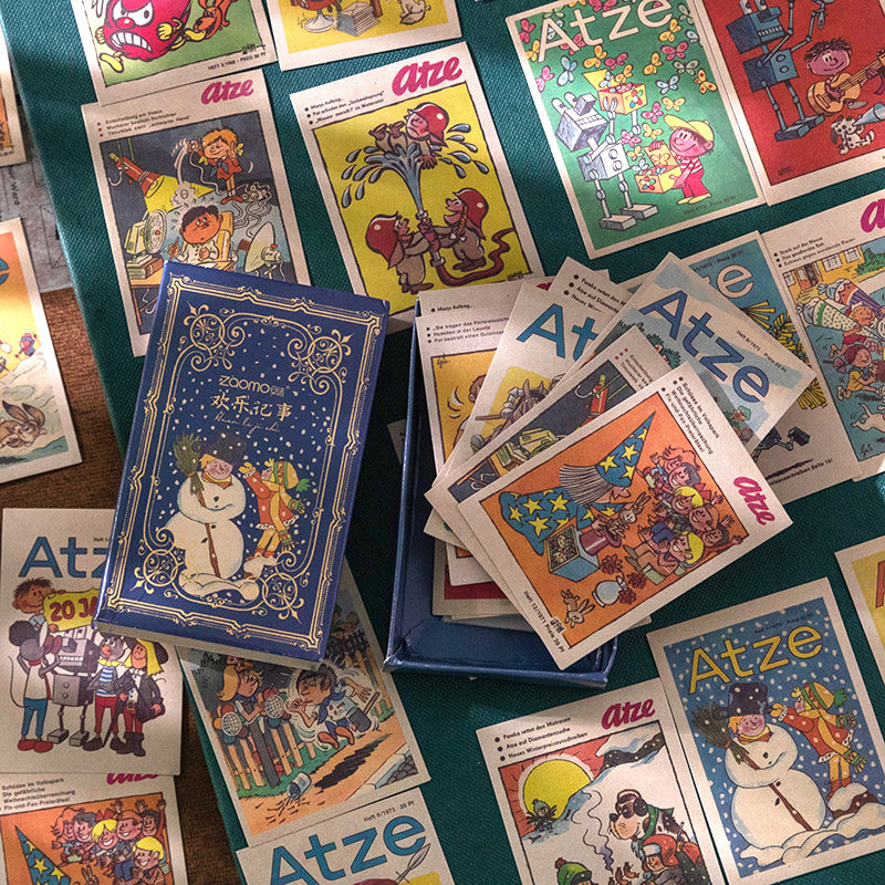 Small Prince Hands Account Stickers Fairy Tale GuFort Series Boxed Stickers Inwind Retro Art Cute Teenage Girl Hearts hand account books Decorative Small Pattern Sticker 60 sheets