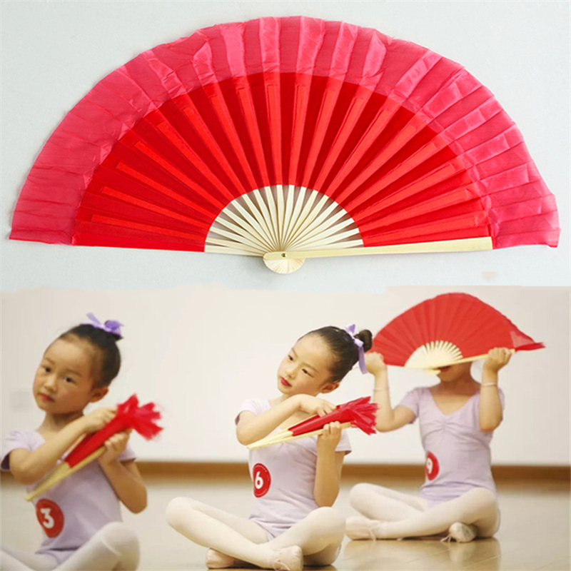 8-inch real silk fan children's test dance fan Yunan Flower Lights in Yunnan Flower Lights Anmicro Flower Drum Drum Light Tea Mountain Release Song