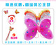 Glow Butterfly Wings Children's Day Performance Props Little Girl Back Decoration Angel Wings Set ສາມຊິ້ນ