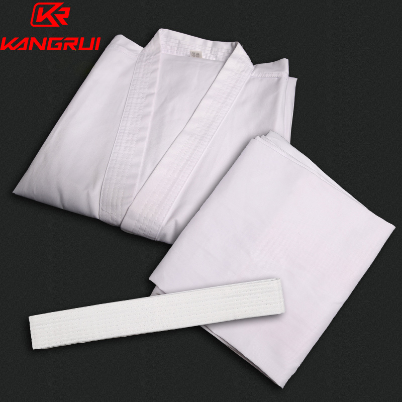 Kangrui karate costume children's Taoist clothing adult clothes cotton clothing professional standard competition seven-point sleeve with belt
