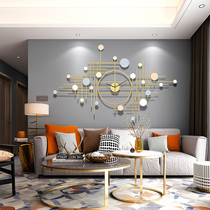 Mute clock personality fashion light luxury creative simple clock wall clock living room light luxury decoration home atmosphere Modern