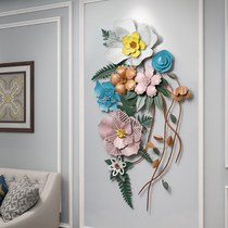 Nordic Light Extravagant Floral Decoration Painting Iron Art Metal Modern Minimalist Sofa Background Wall Mural Living Room Bedroom Hanging Painting