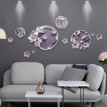 Meilan bamboo and chrysanthemum modern decorative wall decoration Modern simple creative three-dimensional wall decoration Sofa background wall atmospheric pendant