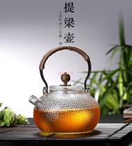 New Japanese style hammer mesh heat-resistant glass pot lifting beam kettle electric pottery stove special Tea Tea Teapot