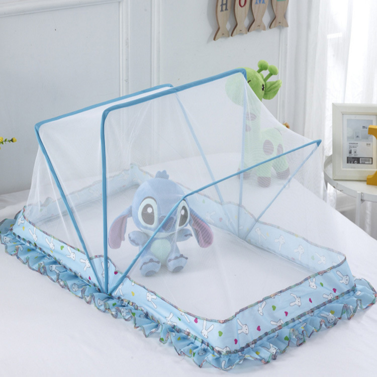 Crib Children's mosquito nets Folding bracket fully automatic bottomless and free to install bb baby mosquito bed cover can be versatile