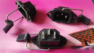 Pinword AC with screw hole to stabilize electric vehicle self-wiring socket Cabinet Anti-detachment safety buckle power socket