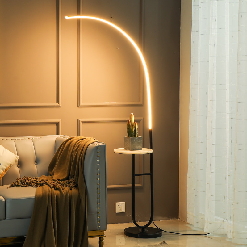 Floor lamp Living room minimalist modern Nordic led bed head lamp creative personality bedroom book house ins wind fishing light-Taobao