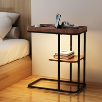 Bedside small sideboard floor lamp living room wireless charging bedroom internet celebrity simple modern sofa side table shelf