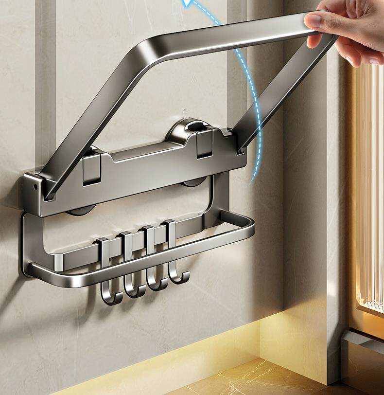 Умывальник 吸盘壁挂脸盆架脸盆挂钩卫生间置物架浴室厕所脚盆面盆盆子收纳架