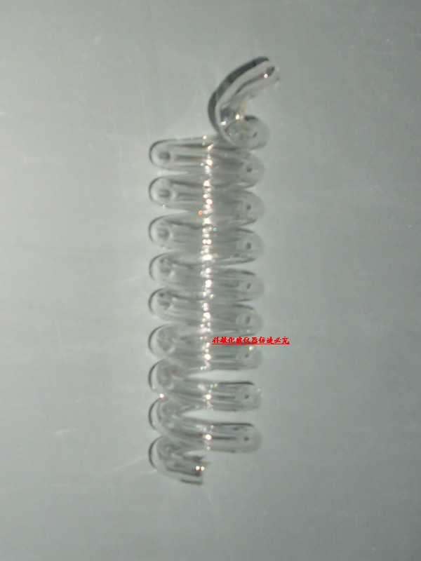 玻璃蛇形管 管外径8mm 盘环圈外径40mm 圈数8圈 尺寸可定做