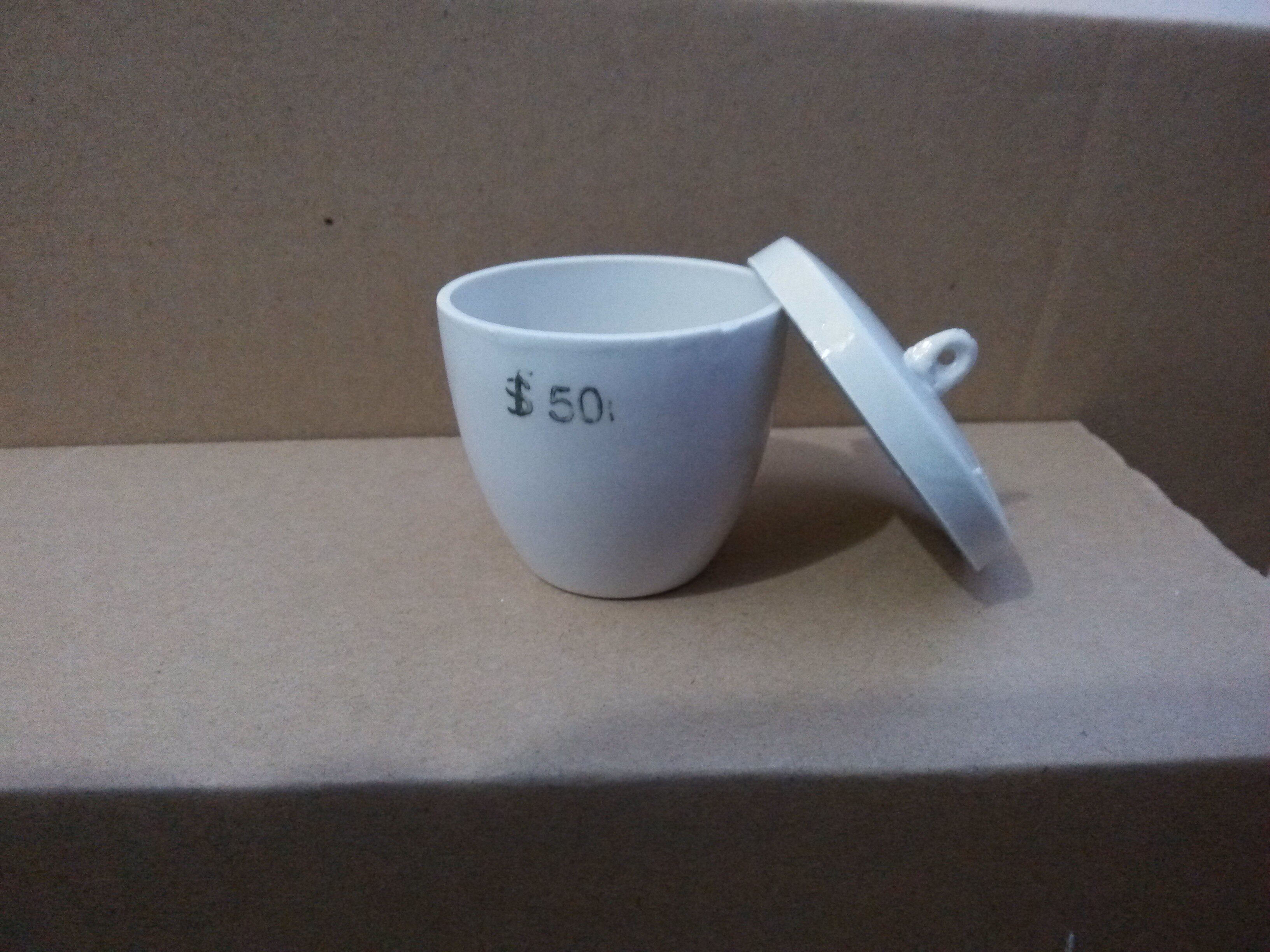 High quality 64001 porcelain crucible 100ml with cover 20 boxes complete specifications of chemical laboratory equipment