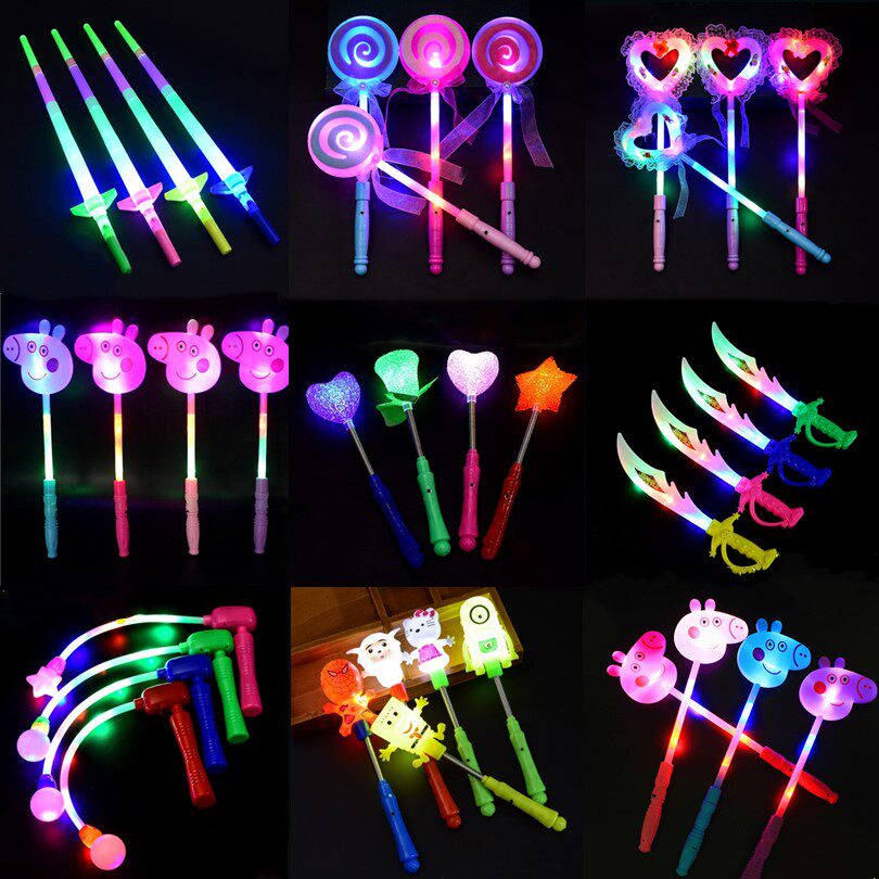 Concert Piggy Love Candy Rice Fluorescent Flash Luminous Sparkling Night Market Stalls Glowing Toys