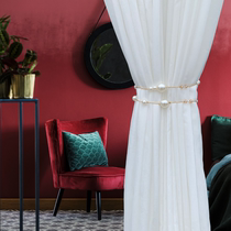  Curtain straps a pair of pearls modern simple lace-up curtains model room cable ties bedroom storage decoration