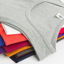 Mens vest cotton sports fitness youth sling I-type breathable tight-fitting undercut sweatshirt summer tide