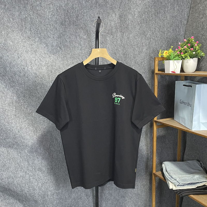 50 Yards of Cardstock Fabric, Men's Summer Fashion Trendy Printed Casual Versatile Round Neck Short-Sleeve T-Shirt Top 1376