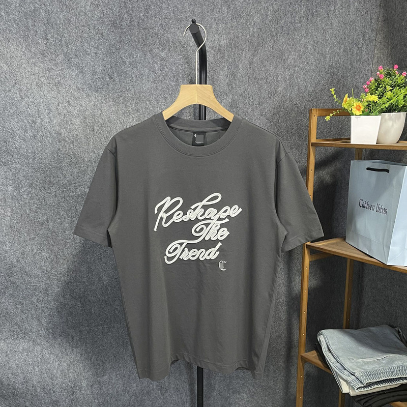 Kajia Clearance Men's Summer Fashion Letter Embroidery Casual Round Neck Short Sleeve T-Shirt Youth Top 1182