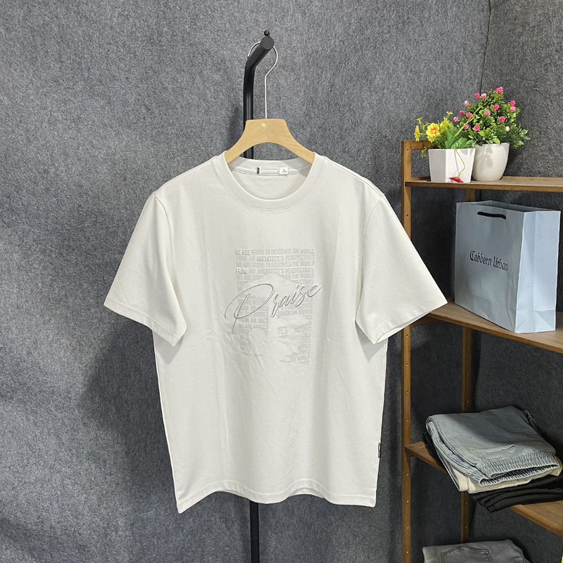 Kajia Urban Series Men's Summer Silky Cool Simple Fashion Versatile Round Neck Short Sleeve T-Shirt Top 1303 Kajia Urban Series Men's Summer Silky Cool Simple Fashion Versatile Round Neck Short Sleeve T-Shirt Top 1303