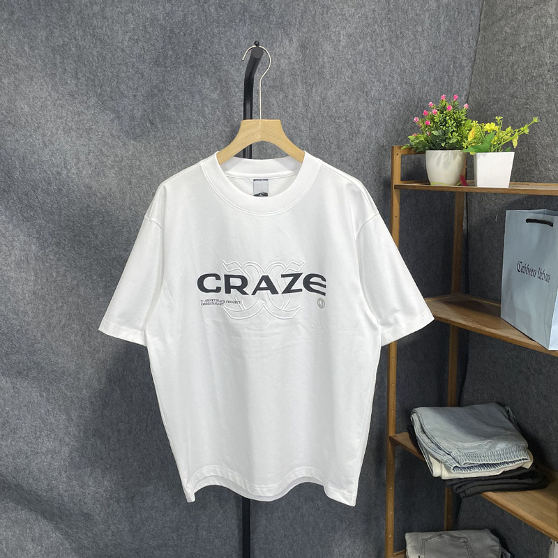 Same Style as in the Mall, Kajia Brand, Cut Label, Men's Summer New Fashion Trendy Loose Round Neck Short-Sleeve T-Shirt Top 1400 Same Style as in the Mall, Kajia Brand, Cut Label, Men's Summer New Fashion Trendy Loose Round Neck Short-Sleeve T-Shirt Top 1400