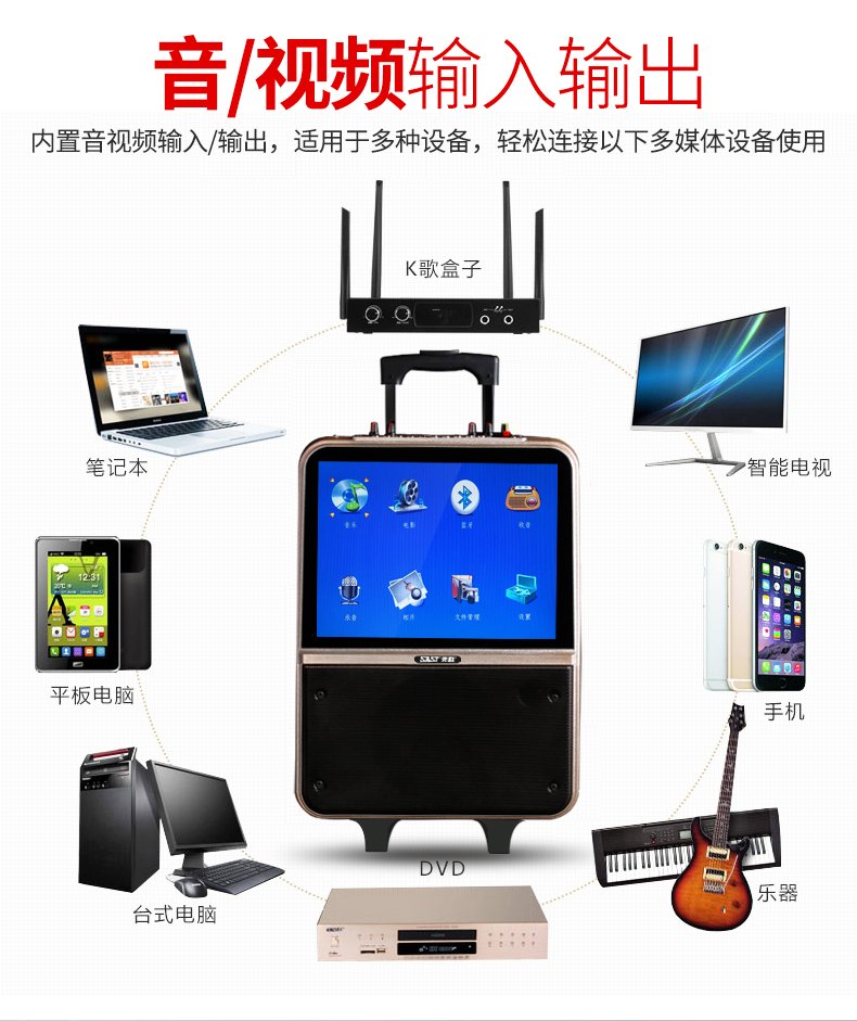 cục phát wifi 4g viettel Âm thanh nhảy Yushchenko Square với màn hình hiển thị màn hình lớn loa ngoài trời di động đòn bẩy di động Mạng Bluetooth máy nghe nhạc video máy nghe nhạc gia đình không dây micro ngoài trời trực tiếp nhanh - Trình phát TV thông minh 	củ phát wifi mini