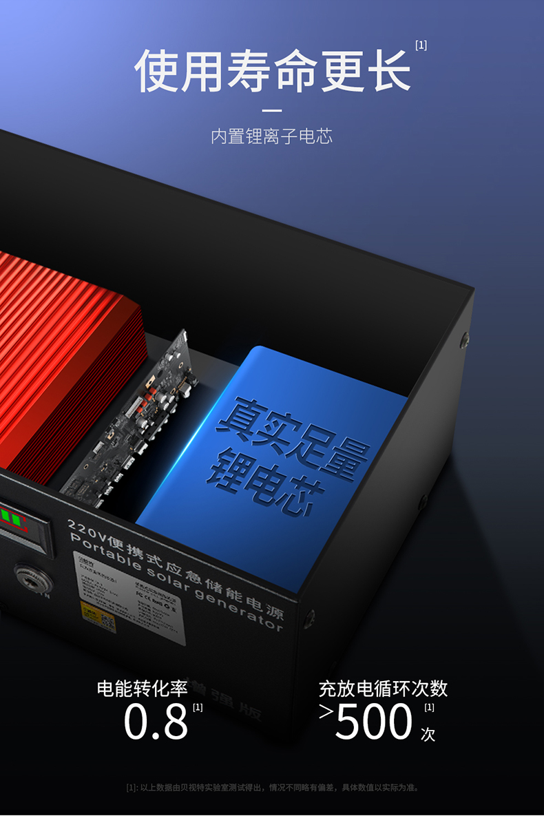 Bei như đặc biệt có công suất lớn ngoài trời di động điện 220V 500W điện gian hàng xách tay UPS backup hộ gia đình nói chung pin xe khẩn cấp liên tục máy tính xách tay sạc Po - Ngân hàng điện thoại di động sạc dự phòng nhanh