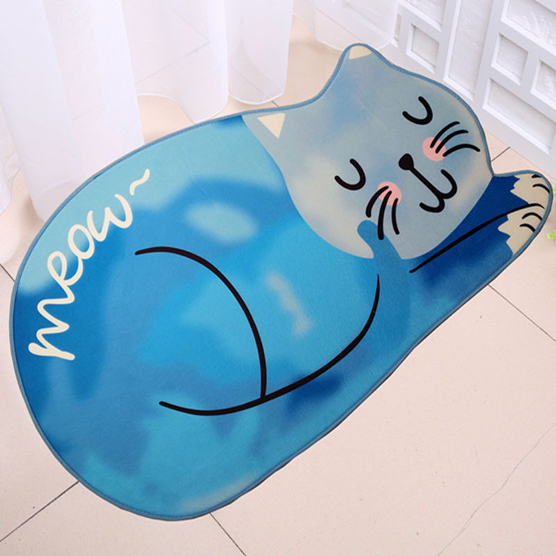 Alien mèo phim hoạt hình sàn mat cửa mat mat cửa nhà vệ sinh mat thấm phòng tắm phòng tắm mat - Thảm sàn thảm lót nhà tắm chống trơn