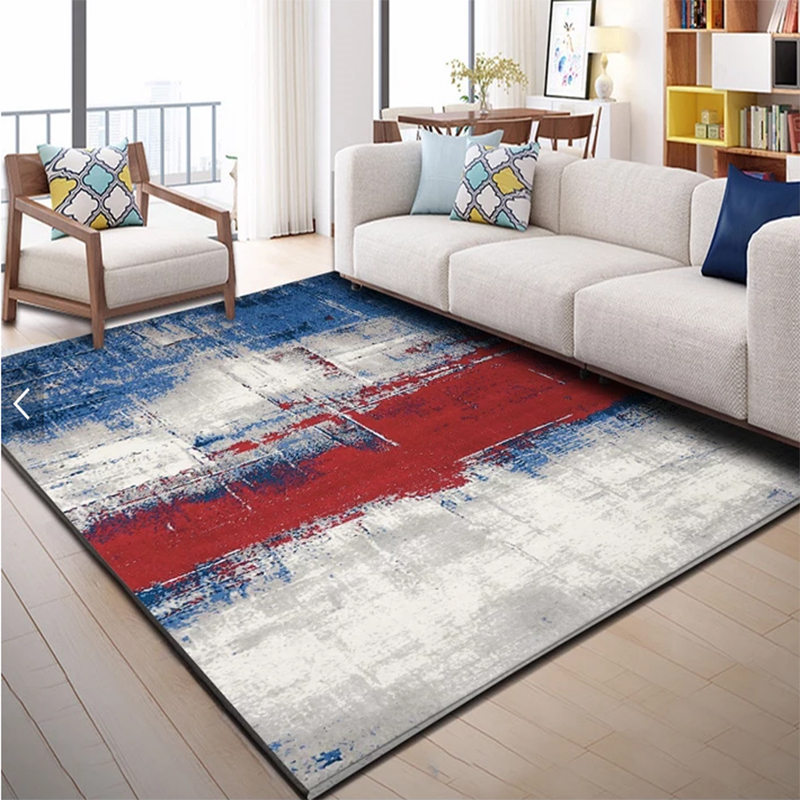 Nordic hình học hiện đại phong cách tối giản giường thảm phòng khách pad phòng ngủ bàn ghế sofa thảm dân cư hình chữ nhật - Thảm thảm lông lót sàn