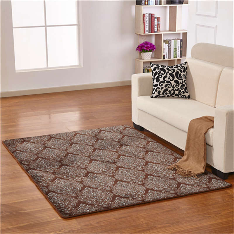 Thảm nhung dày san hô hiện đại tối giản phòng ngủ phòng khách bàn cà phê sofa đầy giường cạnh cửa sổ hình chữ nhật thảm - Thảm thảm lót