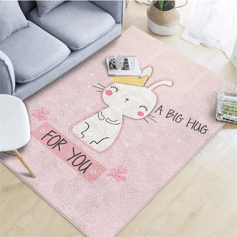 Cartoon phòng khách bàn cà phê thảm pad sofa phòng đáng yêu hiện đại đầu giường phòng ngủ nhỏ gọn chăn mở thảm nhà - Thảm thảm trải giường thay đệm