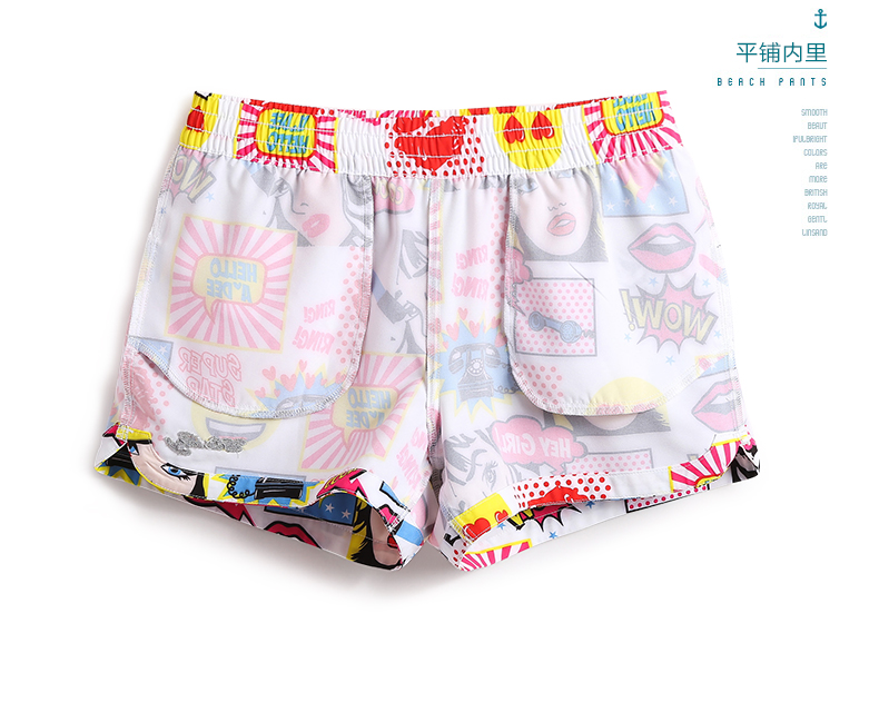 Che sóng bên bờ biển kỳ nghỉ quần nữ nhanh khô quần thun thể thao trôi quần short mùa đông nóng mùa xuân quần bơi mỏng - Quần bãi biển quần đi biển đẹp rẻ