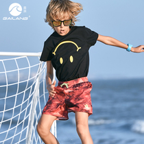 Cover waves casual beach pants loose casual large casual large children comfortable thin wear shorts five-piece pants with lining