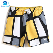 Gailang summer quick-drying beach pants mens loose flat corner swimming trunks five points rafting water park casual shorts