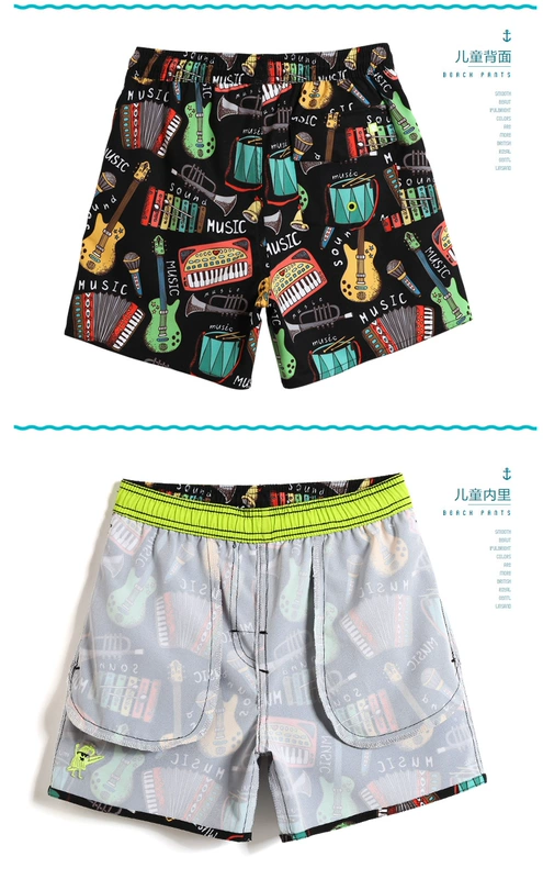 Quần đi biển của trẻ em Galang kéo dài nhanh khô bé trai hoạt hình phù hợp với quần short cô gái mỏng phần lớn trẻ em thể thao quần nóng - Quần bãi biển 	mua quần đi biển nam	
