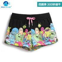 Cover waves elastic beach pants womens quick-drying large size slim seaside resort shorts rafting pants hot spring womens swimming pants