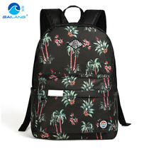 Cover Wave Leisure travel backpack Korean fashion casual print backpack student schoolbag large capacity computer bag