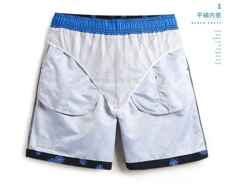 Quần đi biển bên bờ biển Gailang nam nhanh khô nhanh kích thước lớn năm điểm quần short giản dị với quần lót nam boxer lót - Quần bãi biển 	mua quần áo đi biển nam	
