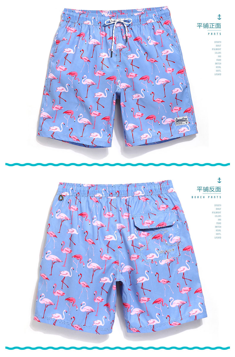 Gailang Holiday Beach Quần nam khô nhanh Kích thước lớn Quần short Spa lỏng lẻo Lưới tam giác lót Quần bơi nam Boxer - Quần bãi biển 	quần gió đi biển