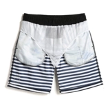 盖浪 Летние камуфляжные пляжные быстросохнущие штаны, шорты для отдыха, большой размер