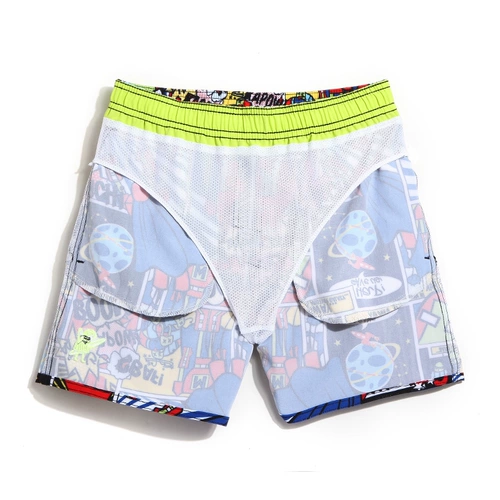 盖浪 Детские быстросохнущие эластичные шорты, пляжные штаны для мальчиков