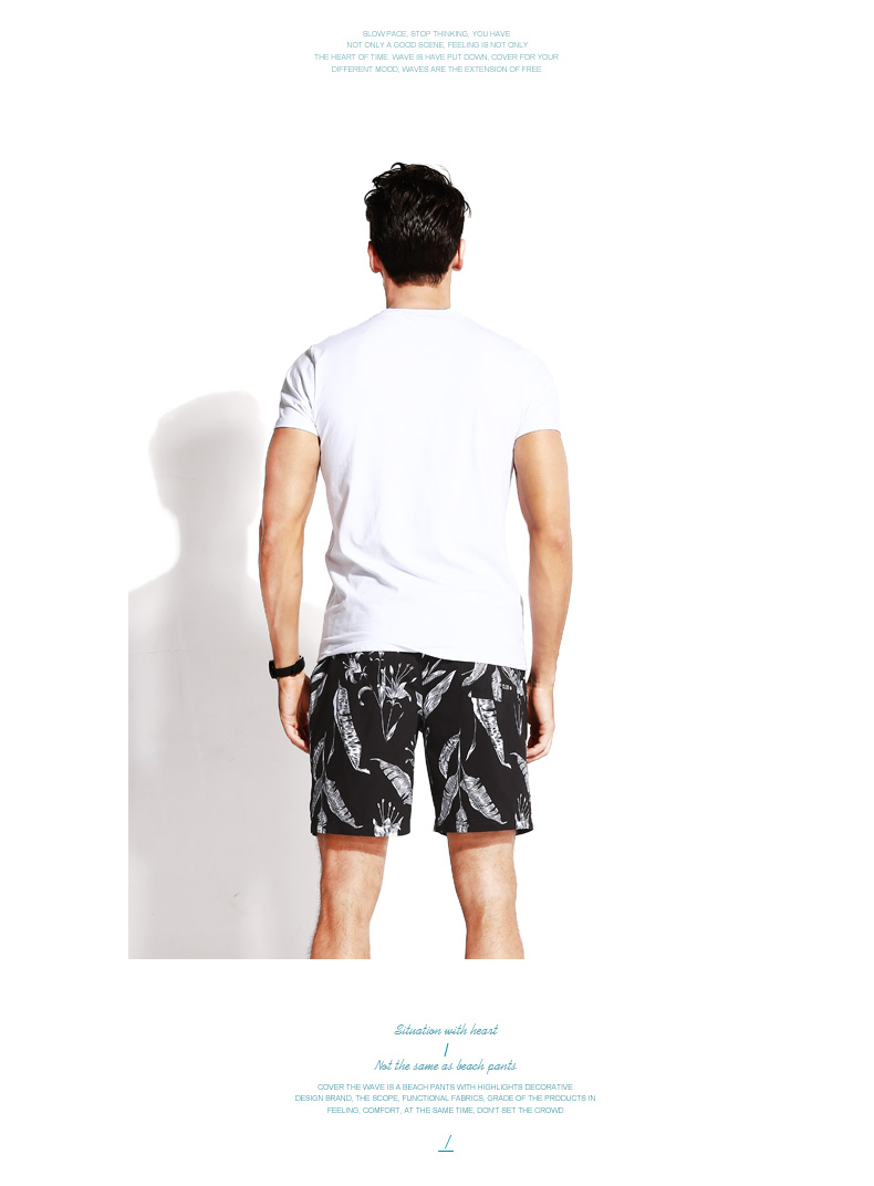 Gailang nhanh chóng làm khô vài loose bãi biển quần nam bên bờ biển kỳ nghỉ boxer shorts hot mùa xuân tắm phù hợp với du lịch lướt ... 	ao quần đi biển	