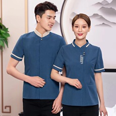 Форма для персонала 新款保洁服工作服短袖夏季物业商场酒店客房清洁员长袖工装女套装