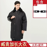 Тибетский зеленый плюс длинное пальто (утолщен)