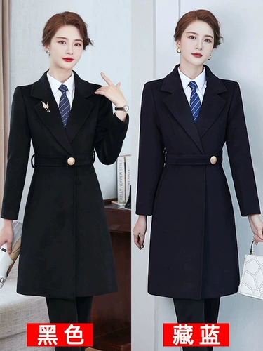 Шерстяное пальто, длинная куртка, демисезонный комбинезон, средней длины