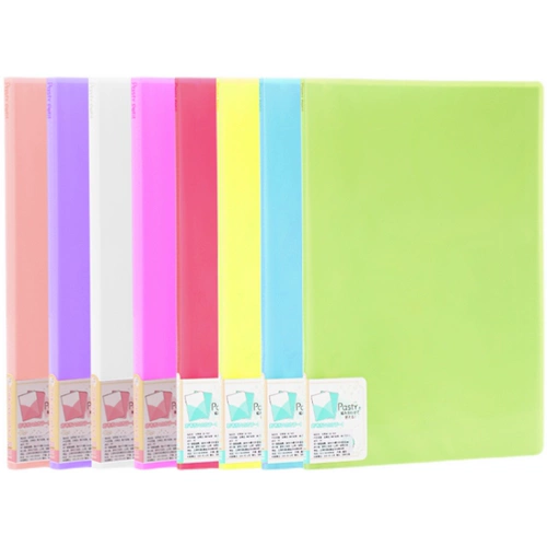 Японская плюс Palesto A4 Page File Book Студент Студент простая конфеты -Колочная информация о бизнес -информации 10 страниц и 20 страниц