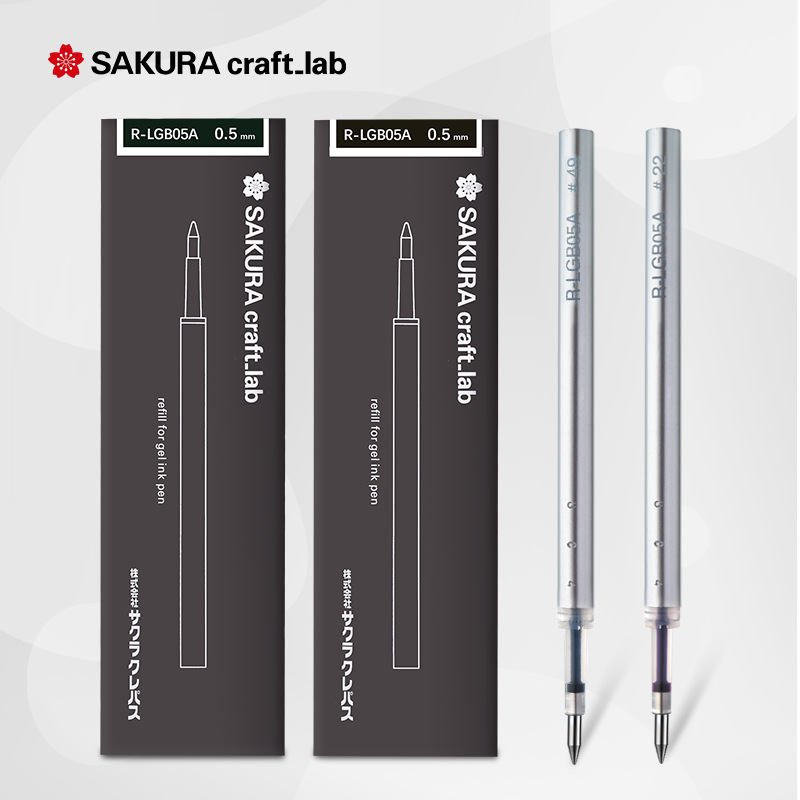 Beauty Orange Japan SAKURA Cherry Blossom Pen Craft_lab Retro Brass Middle Sex Pen Students With Refill Pen Clip