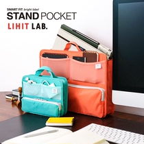 Orange Stationery Japan Lihit Lab Xili backpack bag Handheld office file finishing bag
